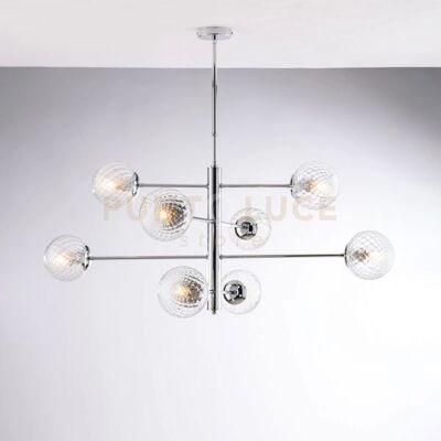 Lámpara Colgante Bonetti Illumina Demetra - 8 Luces, Diseño Moderno y Geométrico Lámpara Colgante Bonetti Illumina Demetra - 8 Luces, Diseño Moderno y Geométrico
