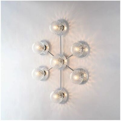 Bonetti Illumina Armonia Deckenleuchte - 7 Lampen, Chrom Bonetti Illumina Armonia Deckenleuchte - 7 Lampen, Chrom