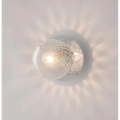 Bonetti Illumina - Lámpara de Pared Moderna, Difusor de Esfera de Vidrio - Luz de Pared Bonetti Illumina - Lámpara de Pared Moderna, Difusor de Esfera de Vidrio - Luz de Pared