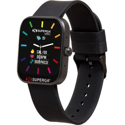 Montre Connectée Superga UNIKO - 42mm Résistante à l'Eau IP68 - Moniteur de Fréquence Cardiaque - Publicité Montre Connectée Superga UNIKO - 42mm Résistante à l'Eau IP68 - Moniteur de Fréquence Cardiaque - Publicité