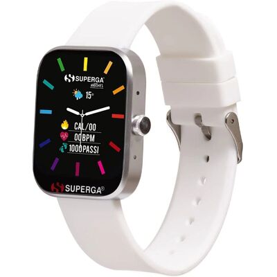 Superga Orologio Smartwatch Unisex SWT-STC002 - Bluetooth, Frequenza Cardiaca, Impermeabile Superga Orologio Smartwatch Unisex SWT-STC002 - Bluetooth, Frequenza Cardiaca, Impermeabile