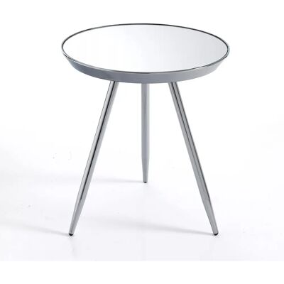 ORESTELUCHETTA Kromad soffbord - Metallram, Glasplatta, Spegelfinish ORESTELUCHETTA Kromad soffbord - Metallram, Glasplatta, Spegelfinish