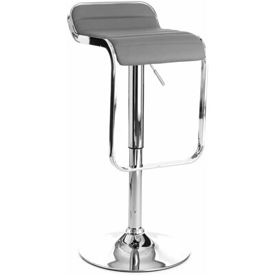 ORESTELUCHETTA Tabouret en cuir gris - Tabouret ORESTELUCHETTA Tabouret en cuir gris - Tabouret