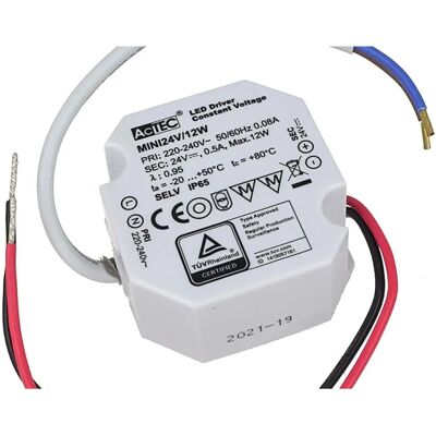 Alimentation LED étanche LEDLUX - 24V 12W - Publicité Alimentation LED étanche LEDLUX - 24V 12W - Publicité