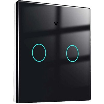 LEDLUX - SH9442B - Nero - 2-Touch - Interruttore a muro LEDLUX - SH9442B - Nero - 2-Touch - Interruttore a muro
