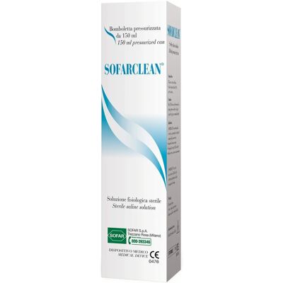 ALFASIGMA Soluzione fisiologica Sofarclean - 150ml in bomboletta pressurizzata ALFASIGMA Soluzione fisiologica Sofarclean - 150ml in bomboletta pressurizzata