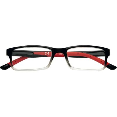 ZIPPO - Modell 091 Rote/Schwarze Polycarbonat-Lesebrille - Für einfache Presbyopie geeignet ZIPPO - Modell 091 Rote/Schwarze Polycarbonat-Lesebrille - Für einfache Presbyopie geeignet