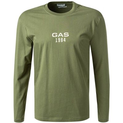 Gas XL Grünes Langarm-T-Shirt - T-Shirt Gas XL Grünes Langarm-T-Shirt - T-Shirt