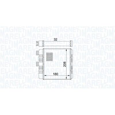 Schimbător de căldură Magneti Marelli - Încălzire interioară - 8050947000849 Schimbător de căldură Magneti Marelli - Încălzire interioară - 8050947000849