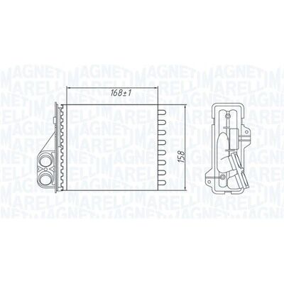 Magneti Marelli 350218479000 Radiator - Sistem de încălzire pentru Dacia, Renault, Lada Magneti Marelli 350218479000 Radiator - Sistem de încălzire pentru Dacia, Renault, Lada