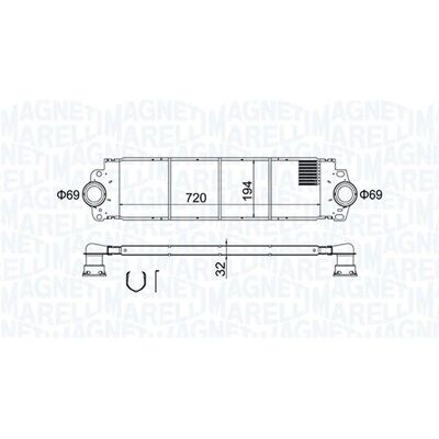 Intercooler Magneti Marelli pentru VW Transporter T5 - Răcitor aer Intercooler Magneti Marelli pentru VW Transporter T5 - Răcitor aer