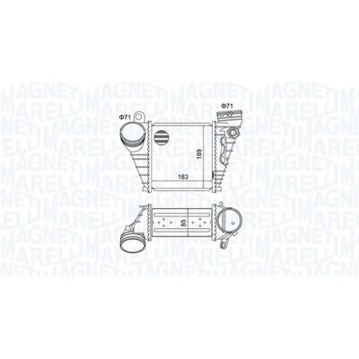 MAGNETI MARELLI 351319205230 Intercooler - Aer/Apă, VW, Audi, Seat, Skoda MAGNETI MARELLI 351319205230 Intercooler - Aer/Apă, VW, Audi, Seat, Skoda