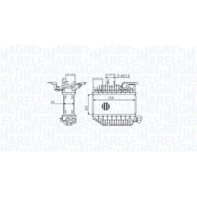 Intercooler Magneti Marelli - Toyota 17940-0G010, 17940-0G011, 17940-27010 Intercooler Magneti Marelli - Toyota 17940-0G010, 17940-0G011, 17940-27010