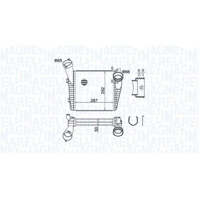 MAGNETI MARELLI 351319204400 Intercooler - Aer/Aer, Aer/Apa, Audi Q7, Touareg MAGNETI MARELLI 351319204400 Intercooler - Aer/Aer, Aer/Apa, Audi Q7, Touareg
