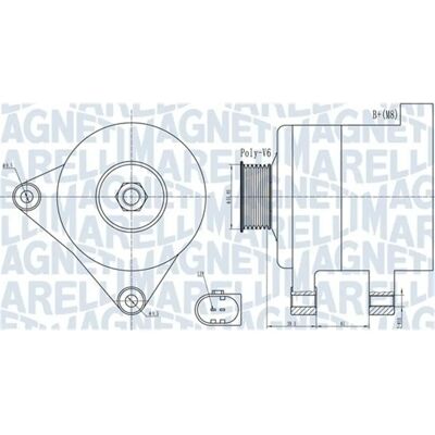Magneti Marelli Aisin ALTGV7030 - Generator Magneti Marelli Aisin ALTGV7030 - Generator