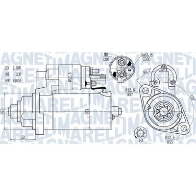 MAGNETI MARELLI 063721393010 - Starter MAGNETI MARELLI 063721393010 - Starter