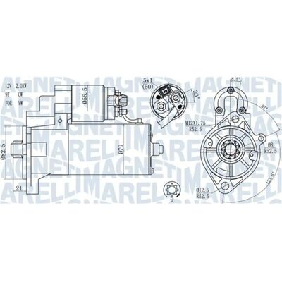 Magneti Marelli 063721187010 Starter - VW LT Magneti Marelli 063721187010 Starter - VW LT