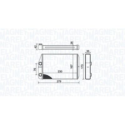 Magneti Marelli 350218443000 Radiator de Încălzire - Radiator de Încălzire Magneti Marelli 350218443000 Radiator de Încălzire - Radiator de Încălzire