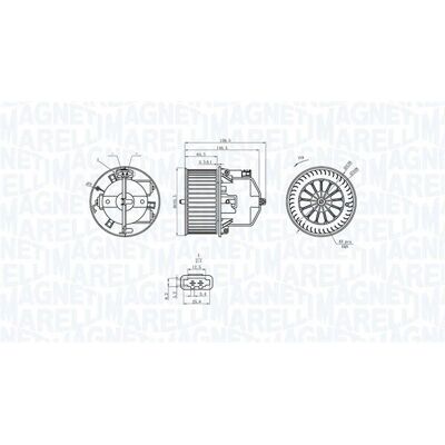 Magneti Marelli 069412360010 Ventilator interior - Ventilator interior Magneti Marelli 069412360010 Ventilator interior - Ventilator interior