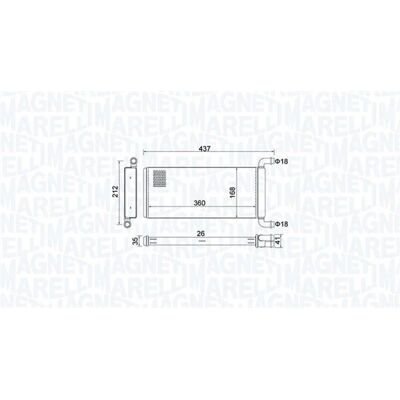 MAGNETI MARELLI Model 350218451000 - Radiator de încălzire pentru Mercedes-Benz Sprinter 3.5-T Van MAGNETI MARELLI Model 350218451000 - Radiator de încălzire pentru Mercedes-Benz Sprinter 3.5-T Van