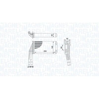 MAGNETI MARELLI Värmare - 350218467000 - Värmesystem för Peugeot 107, Citroën C1 I MAGNETI MARELLI Värmare - 350218467000 - Värmesystem för Peugeot 107, Citroën C1 I