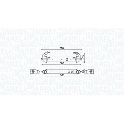 MAGNETI MARELLI 351319204610 Intercooler - Schimbător de aer MAGNETI MARELLI 351319204610 Intercooler - Schimbător de aer