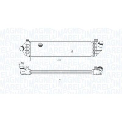 MAGNETI MARELLI 351319204370 Intercooler - Luft-Luft, Vatten-Luft, Volvo C30, S40 II MAGNETI MARELLI 351319204370 Intercooler - Luft-Luft, Vatten-Luft, Volvo C30, S40 II
