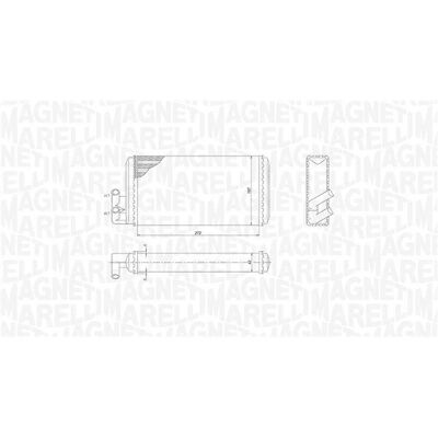 Magneti Marelli 350218403000 Încălzitor - Radiator pentru Audi C4 C5 Magneti Marelli 350218403000 Încălzitor - Radiator pentru Audi C4 C5