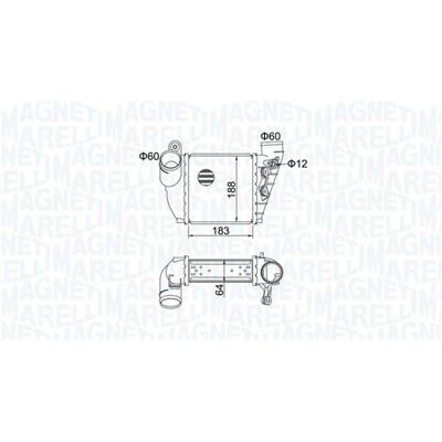 Intercooler Magneti Marelli 351319204740 - Αυτοκινητικό μέρος Intercooler Magneti Marelli 351319204740 - Αυτοκινητικό μέρος