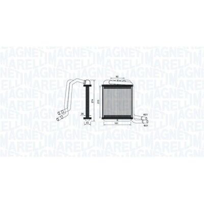 MAGNETI MARELLI 350218458000 - OEM 7H1819031 - Schimbător de căldură habitaclu MAGNETI MARELLI 350218458000 - OEM 7H1819031 - Schimbător de căldură habitaclu
