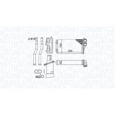 Magneti Marelli 350218466000 Încălzire - Sistem de radiator pentru Peugeot 107, Citroën C1, Toyota Aygo Magneti Marelli 350218466000 Încălzire - Sistem de radiator pentru Peugeot 107, Citroën C1, Toyota Aygo