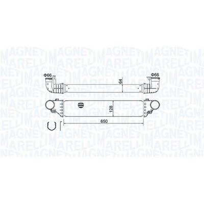 MAGNETI MARELLI 351319204640 Intercooler - Mercedes-Benz C-klasse og CLK Coupé MAGNETI MARELLI 351319204640 Intercooler - Mercedes-Benz C-klasse og CLK Coupé