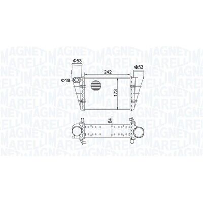 Intercooler MAGNETI MARELLI 351319204070 - Aer/Aer, Aer/Apa, AUDI: A6 C5 Avant, A4 B5 Avant, A4 B5 Sedan Intercooler MAGNETI MARELLI 351319204070 - Aer/Aer, Aer/Apa, AUDI: A6 C5 Avant, A4 B5 Avant, A4 B5 Sedan