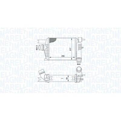 Intercooler Magneti Marelli 351319205160 - Peça original para Renault Dacia Intercooler Magneti Marelli 351319205160 - Peça original para Renault Dacia