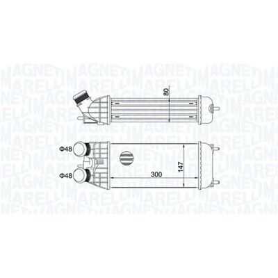 Intercooler Magneti Marelli 351319204470 - Αέρας/Νερό - Peugeot, Opel, Citroën Intercooler Magneti Marelli 351319204470 - Αέρας/Νερό - Peugeot, Opel, Citroën