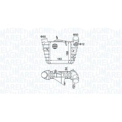 Intercooler Magneti Marelli - SEAT Ibiza, Fabia, Polo Intercooler Magneti Marelli - SEAT Ibiza, Fabia, Polo