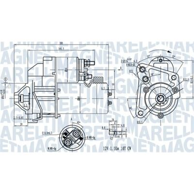 Motor de arranque Magneti Marelli 063720681010 - Renault, Volvo Motor de arranque Magneti Marelli 063720681010 - Renault, Volvo