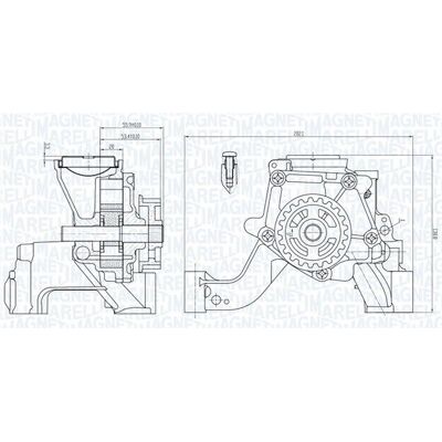 MAGNETI MARELLI 351516000081 - Ölfilterpumpe MAGNETI MARELLI 351516000081 - Ölfilterpumpe