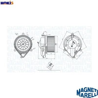 MAGNETI MARELLI 069412228010 Wewnątrzny wentylator - Wewnątrzny wentylator MAGNETI MARELLI 069412228010 Wewnątrzny wentylator - Wewnątrzny wentylator