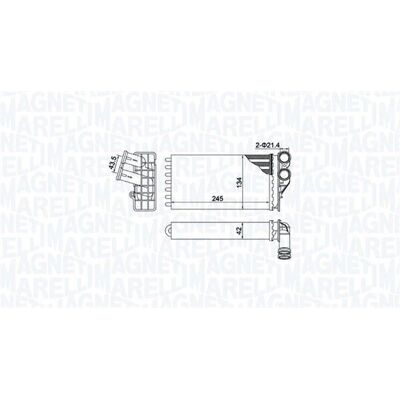 Magneti Marelli 8050947052503 - Schimbător de căldură Magneti Marelli 8050947052503 - Schimbător de căldură