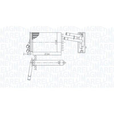 MAGNETI MARELLI 350218462000 Receptor de căldură - Sistem de încălzire VW/Audi MAGNETI MARELLI 350218462000 Receptor de căldură - Sistem de încălzire VW/Audi