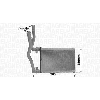 Magneti Marelli 350218490000 Aquecedor - Sistema de aquecimento interno Magneti Marelli 350218490000 Aquecedor - Sistema de aquecimento interno