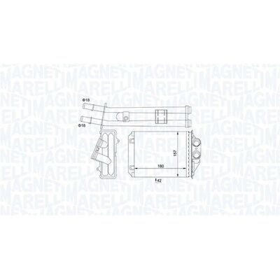 MAGNETI MARELLI 350218491000 Radiator de Încălzire - Sistem de Încălzire Auto MAGNETI MARELLI 350218491000 Radiator de Încălzire - Sistem de Încălzire Auto