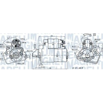 Magneti Marelli Starter M000T21471 - Starter Magneti Marelli Starter M000T21471 - Starter