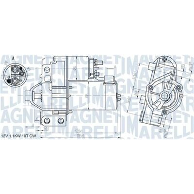 Magneti Marelli Model 063721290010 - Starter Magneti Marelli Model 063721290010 - Starter