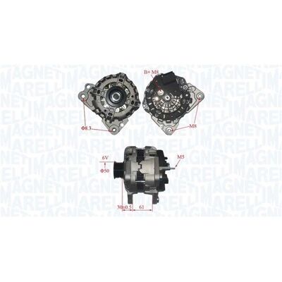 Magneti Marelli 110A Generator - 4 Monteringshuller Magneti Marelli 110A Generator - 4 Monteringshuller