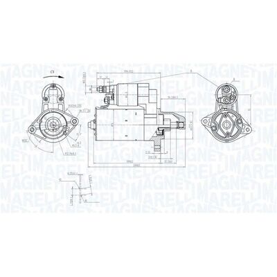 MAGNETI MARELLI 063721535010 - rozrusznik MAGNETI MARELLI 063721535010 - rozrusznik