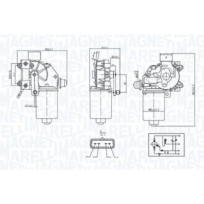 MAGNETI MARELLI 064377400010 Tuulilasinpyyhkimoottori - Tuulilasinpyyhkimoottori MAGNETI MARELLI 064377400010 Tuulilasinpyyhkimoottori - Tuulilasinpyyhkimoottori