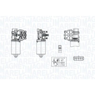 MAGNETI MARELLI 064376400010 Tuulilasinpyyhkimen moottori - OEM KIA MAGNETI MARELLI 064376400010 Tuulilasinpyyhkimen moottori - OEM KIA