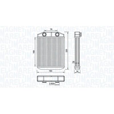 Magneti Marelli 350218516000 Varmeapparat - Indendørs varmesystem Magneti Marelli 350218516000 Varmeapparat - Indendørs varmesystem